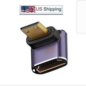 HDMI Male to Female Extender 90 Degree Right HD2.1 Adapter 8K